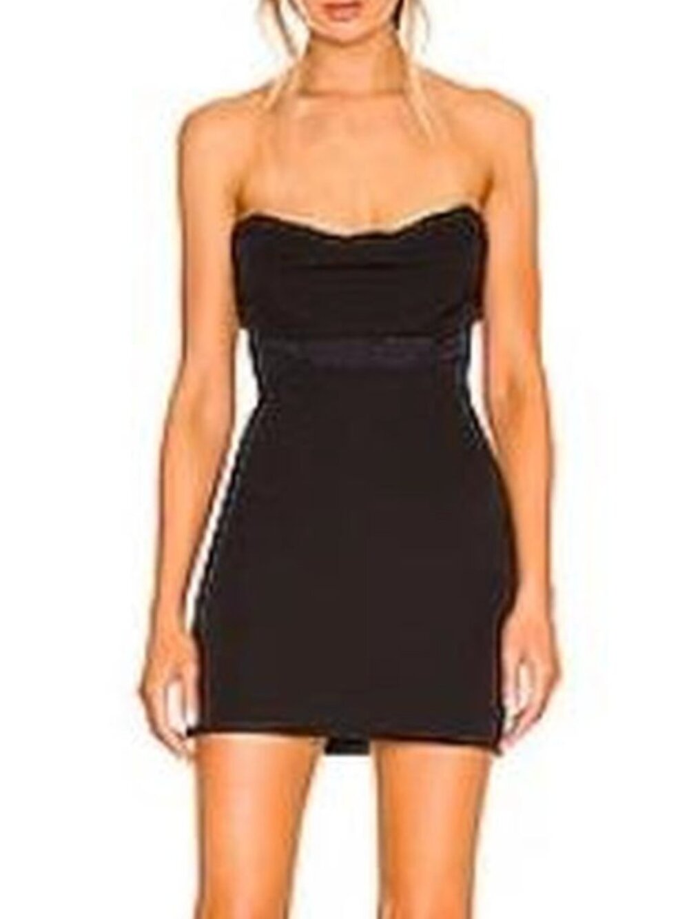 NBD Mesh Corset Cut-Out Naked Stretch LBD Mini Dress